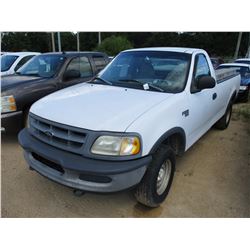 1998 FORD F150 PICKUP, VIN/SN:1FTZF18W1WNB61828 - 4X4, TRITON V8 GAS ENGINE, A/T, TOOL BOXES, ODOMET