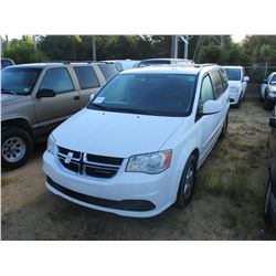 2012 DODGE GRAND CARAVAN VIN/SN:2C4RDGCG5CR353762 - GAS ENGINE, A/T (COUNTY OWNED)