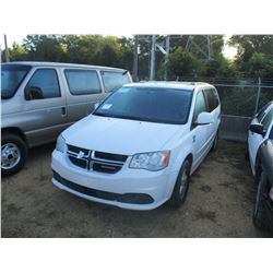 2012 DODGE GRAND CARAVAN VIN/SN:2C4RDGCG3CR353761 - GAS ENGINE, A/T, ODOMETER READING 169,142 MILES 