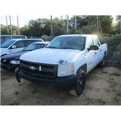 2008 CHEVROLET SILVERADO PICKUP, VIN/SN:3GCEC13J28G216737 - CREW CAB, GAS ENGINE, A/T, ODOMETER READ