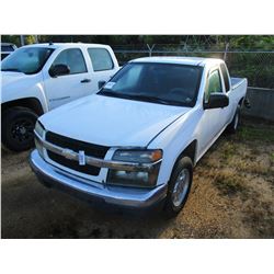 2007 CHEVROLET COLORADO PICK UP, VIN/SN:1GCCS19E278201034 - EXTENDED CAB, GAS ENGINE, A/T