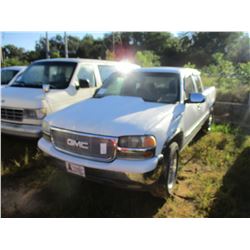 1999 GMC PICK UP, VIN/SN:2GTEK19T0X1535458 - EXT CAB, GAS ENGINE, A/T, ODOMETER READING 289,163 MILE