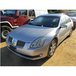 2006 NISSAN MAXIMA VIN/SN:1N4BA41E26C840706 - GAS ENGINE, A/T, ODOMETER READING 173,724 MILES