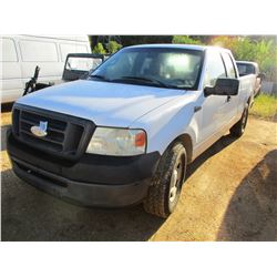 2008 FORD F150 PICK UP, VIN/SN:1FTPX12V18FB40902 - EXTENDED CAB, GAS ENGINE, A/T, ODOMETER READING 2
