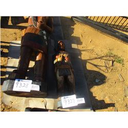 WOODEN INDIAN BRAVE (C6)