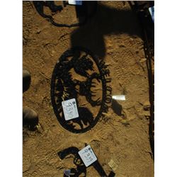 METAL WELCOME WILDLIFE SIGN (C6)