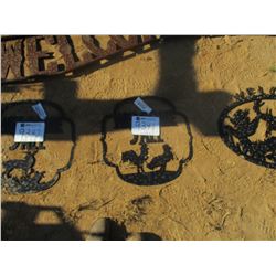 METAL WELCOME Y'ALL ROOSTER SIGN (C6)