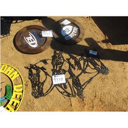 METAL HORSE HEAD SIGN (C6)