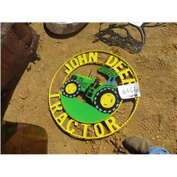 METAL JOHN DEERE TRACTOR SIGN (C6)