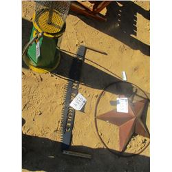 CROSS CUT SAW, MY BARN MY RULES, SIGN (C6)