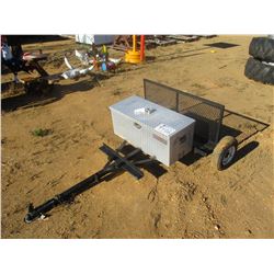 S/A TRAILER W/ALUM TOOL BOX, 480/400-8 TIRES, (C6)