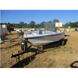 REGENCY FIBERGLASS BOAT, VIN/SN:MJZA0861E888 - 19', GMC INBOARD/OUTBOARD ENGINE, OPEN BOW, S/A TRAIL