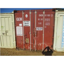 40' STEEL SHIPPING CONTAINER, (C6)