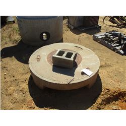 CONCRETE STORM DRAIN COVER W/MAN HOLE, (C8)