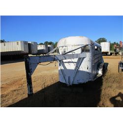 GOOSENECK STOCK TRAILER, - 16', T/A, ST225/75R15 TIRES, (C1)
