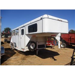 2000 DIXIE GOOSENECK TRAILER, VIN/SN:16GNSL05129900109 - 3 HORSE VAN W/STORAGE SECTION (KEY IN THE O