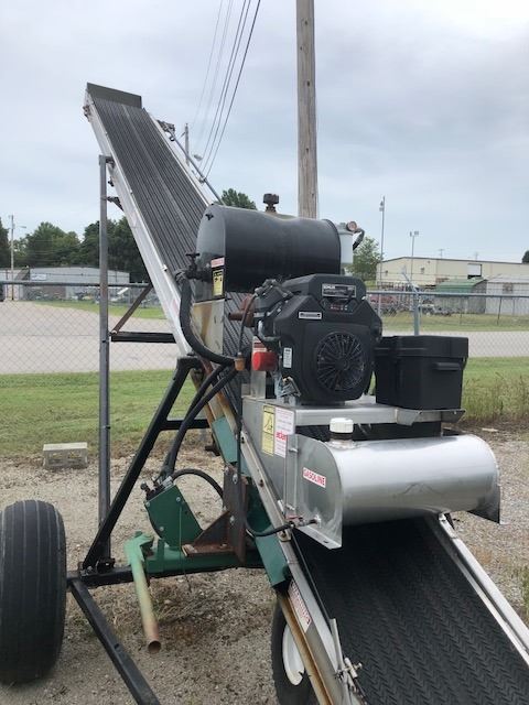 ADAMS FL-24 FIELD LOADER CONVEYOR, - 8' RUN, 26' RISE, 24
