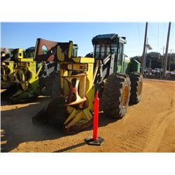 2012 JOHN DEERE 643K FELLER BUNCHER, VIN/SN:645426 JOHN DEERE SAW HEAD, CAB, W/AIR, 24.5-32 TIRES, M