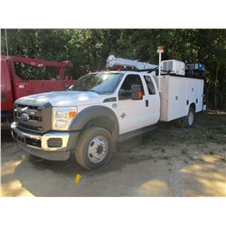 2014 FORD F550 SERVICE TRUCK VIN/SN:  1FDOX5GT6EEA87076 - EXTENDED CAB, 6.7L V8 POEWR STROKE DIESEL 
