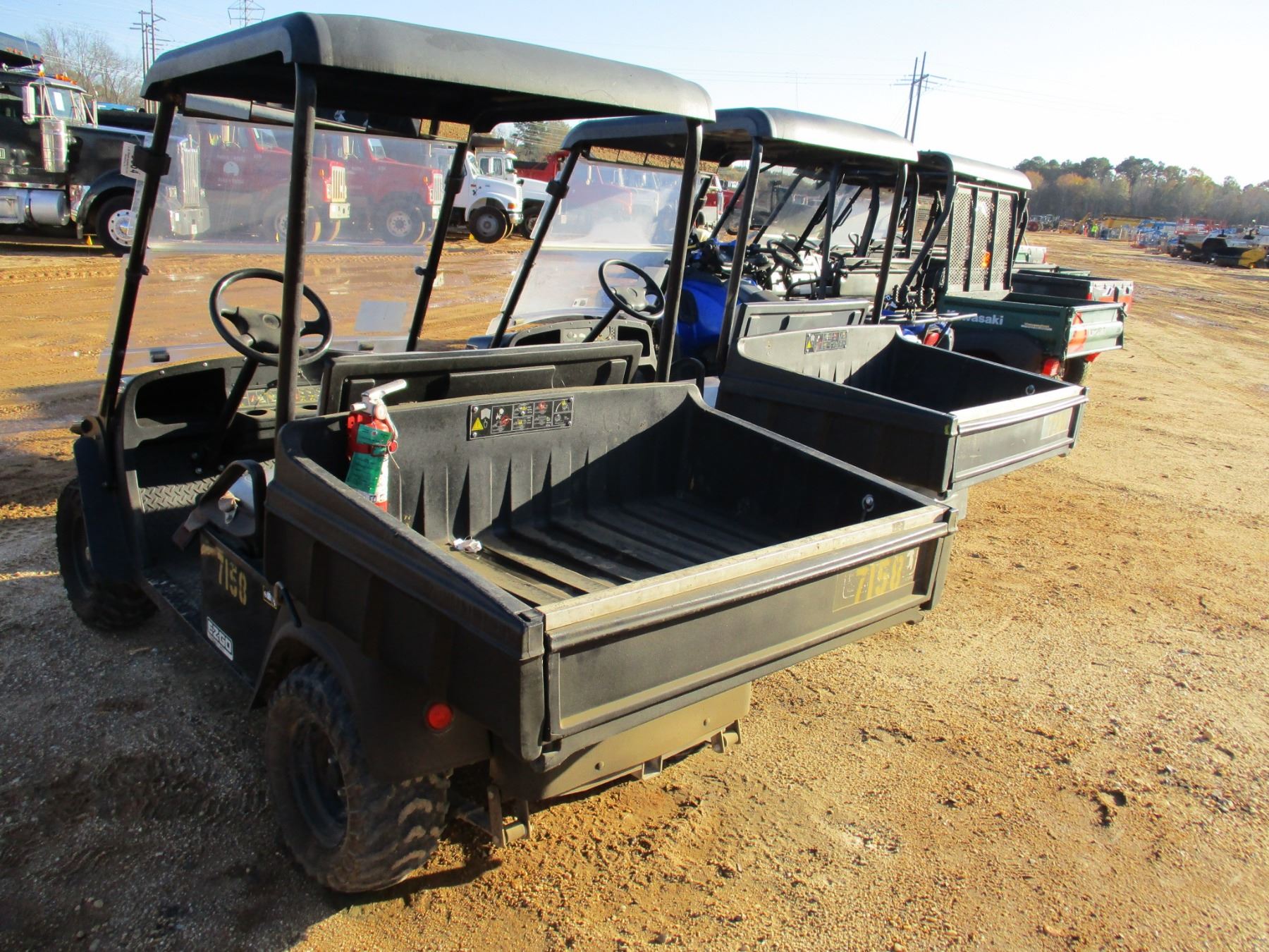 2015 EZ GO TERRAIN 250 ATV, VIN/SN3095268 SIDE BY SIDE, GAS ENGINE, WINDSHIELD, CANOPY, DUMP BED,