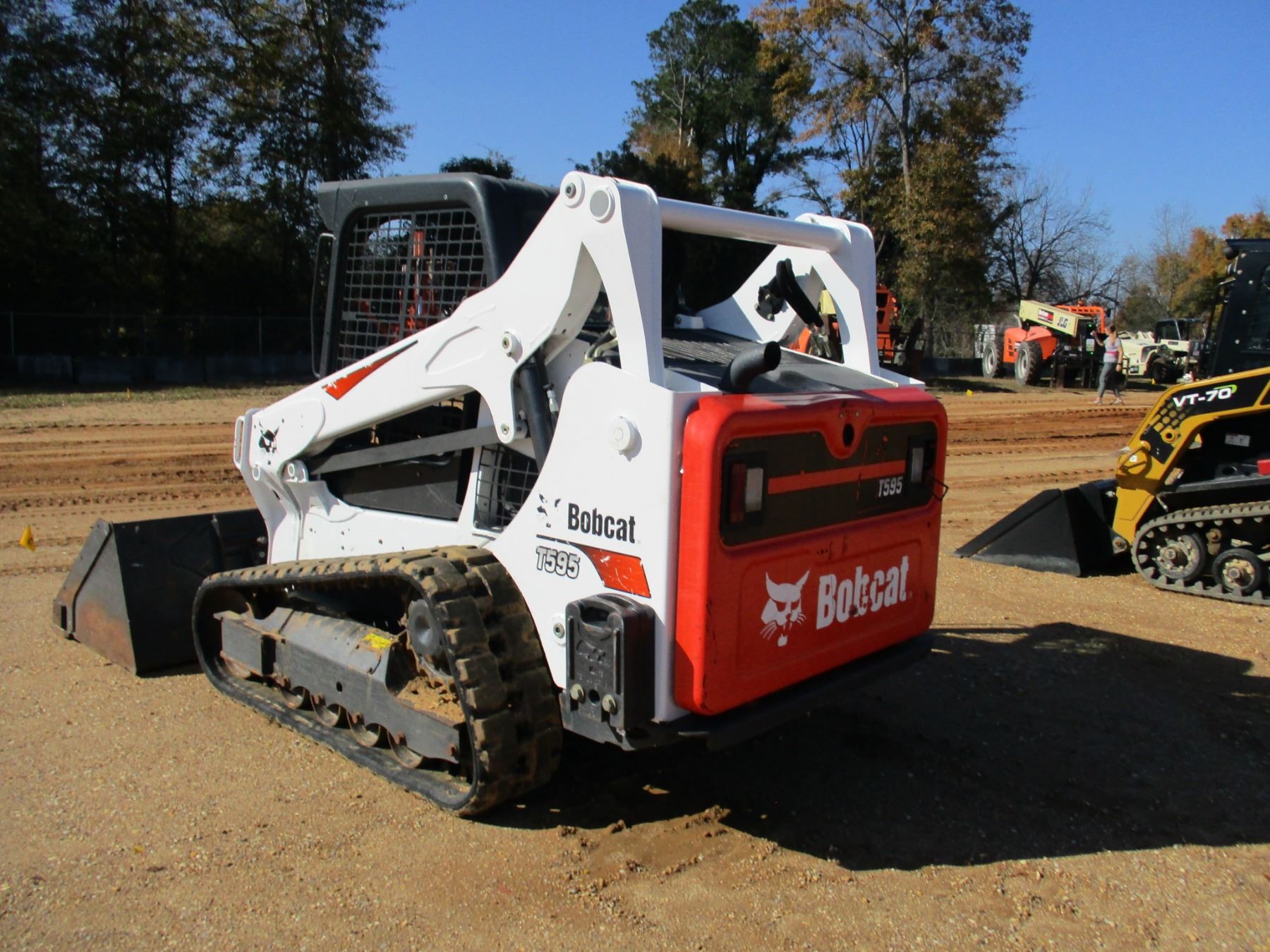 2017 BOBCAT T595 SKID STEER LOADER, VIN/SNB3NK12175 CRAWLER, BUCKET