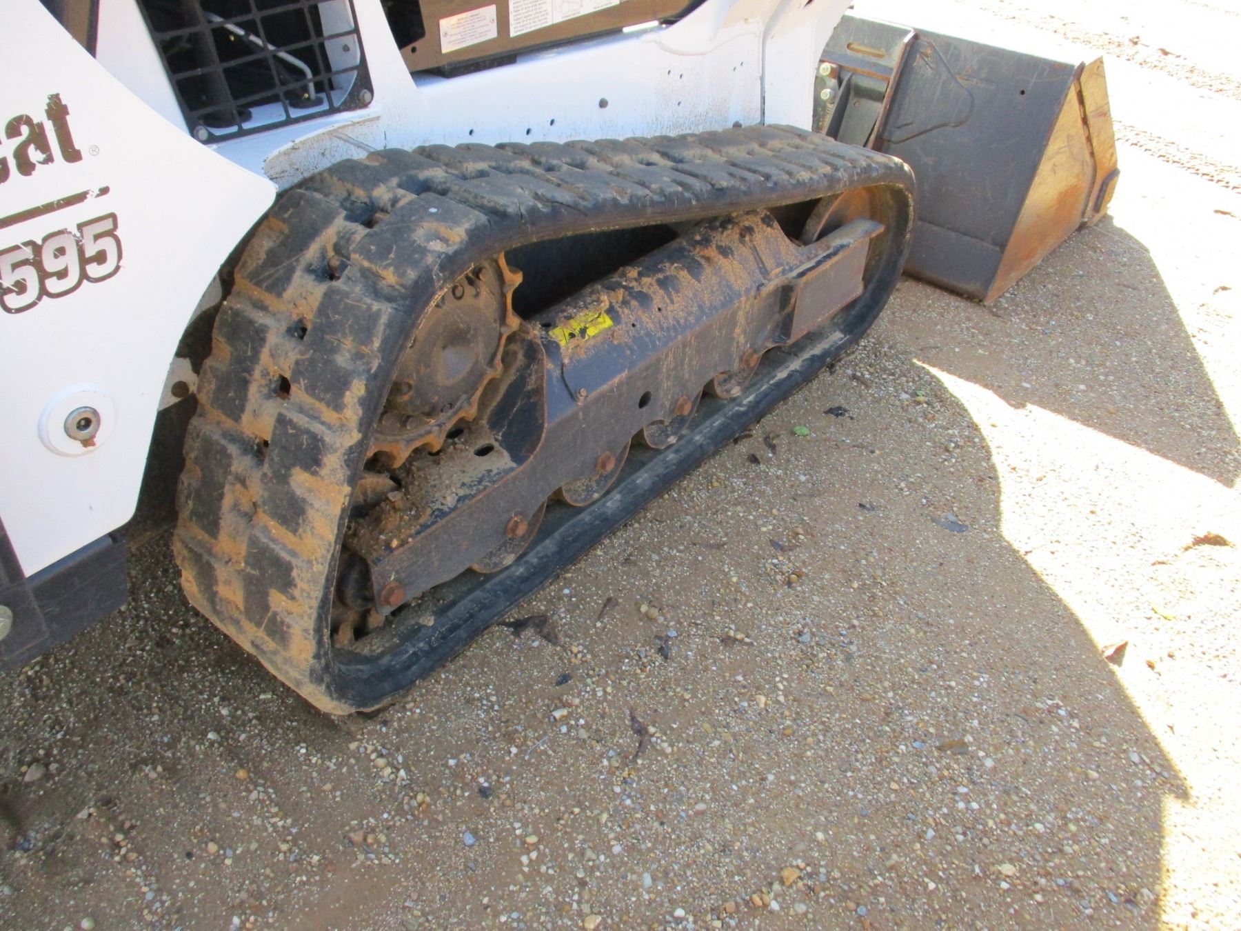 2017 BOBCAT T595 SKID STEER LOADER, VIN/SNB3NK12175 CRAWLER, BUCKET