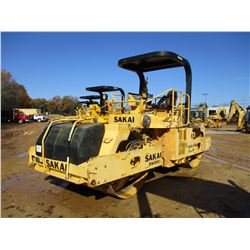 SAKAI SW800 ROLLER, VIN/SN:VSW25-40170 - TANDEM, VIBRATORY, 67" DRUMS, CANOPY, METER READING 6,498 H