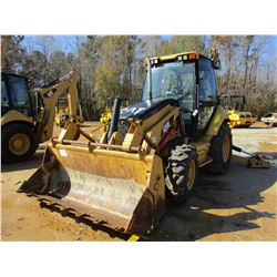 2008 CAT 420E LOADER BACKHOE, VIN/SN:HLS07224 - 4X4, E-STICK, MP BUCKET, FORKS, CAB, A/C, METER READ