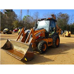 2016 CASE 590 SUPER N LOADER BACKHOE, VIN/SN:CFC724286 - 4X4, BUCKET, REAR AUX HYD, CAB, A/C, METER 