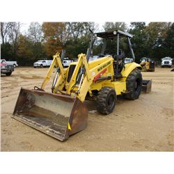NEW HOLLAND U80 SKIP LOADER, VIN/SN:LLV001748 - 4X4, HYD BOX BLADE, BUCKET, CANOPY, METER READING 5,