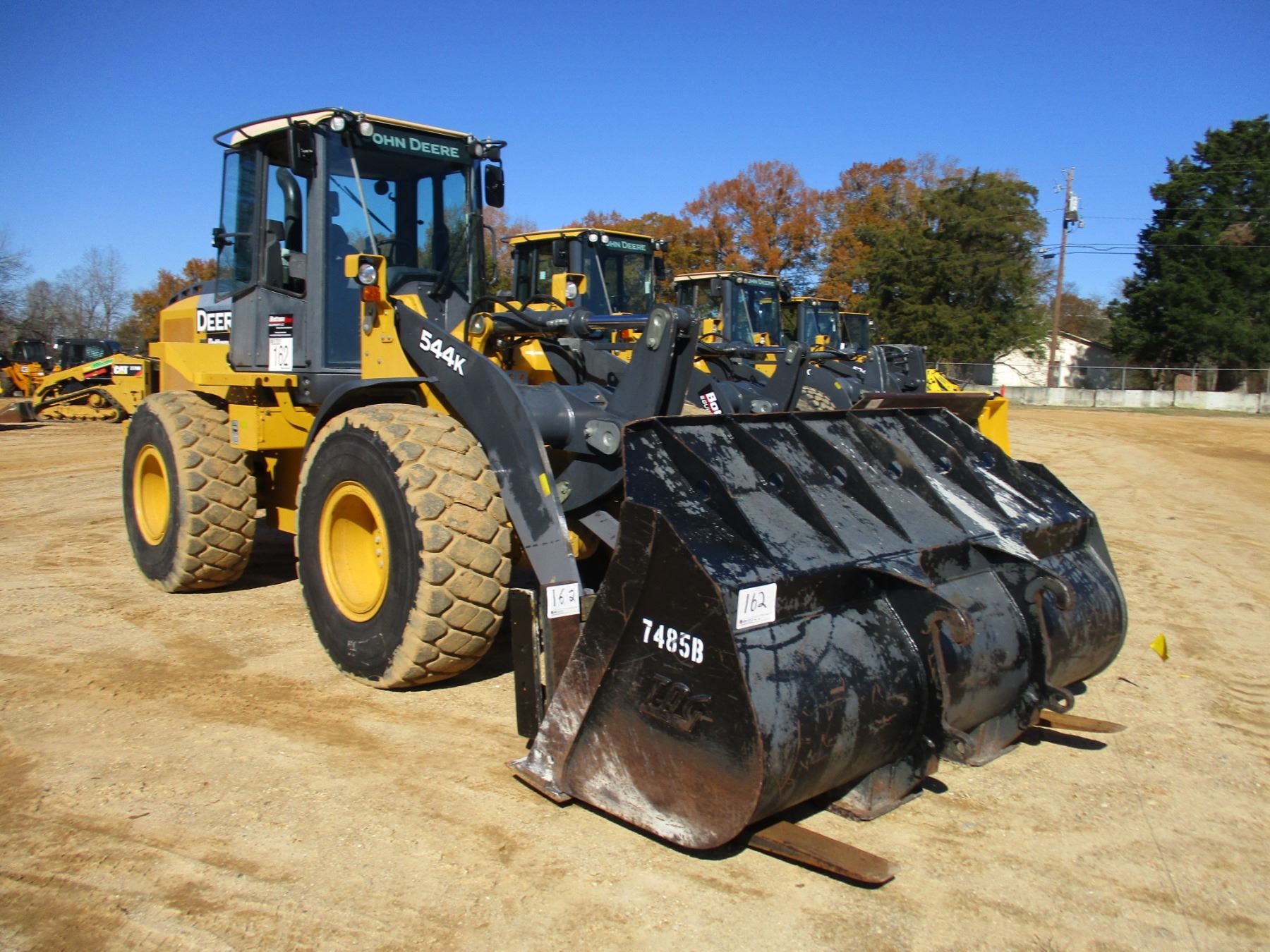 2015 JOHN DEERE 544K WHEEL LOADER, VIN/SN665294 COUPLER, FORKS