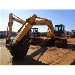 2006 KOMATSU PC160LC-7 HYDRAULIC EXCAVATOR, VIN/SN:11055 -8'-6" STICK, 36" BUCKET, CAB, A/C