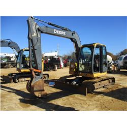 2010 JOHN DEERE 75D HYDRAULIC EXCAVATOR, VIN/SN:014117 - 7' STICK, 30" BUCKET BLADE, CAB, A/C, METER