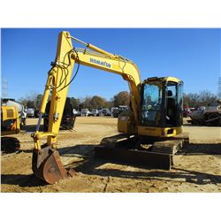 2012 KOMATSU PC78US-8 HYDRAULIC EXCAVATOR, VIN/SN:17363 - 8' STICK, 22" BUCKET, AUX HYD, BLADE, CAB,