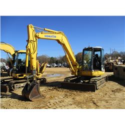 2007 KOMATSU PC78MR-6 HYDRAULIC EXCAVATOR, VIN/SN:3372 - 7'-6" STICK, HYD THUMB, AUX HYD, RUBBER PAD