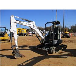 2011 BOBCAT E35 MINI EXCAVATOR, VIN/SN:A93K14090 - 5' STICK, 15" BUCKET, AUX HYD, BLADE, RUBBER TRAC