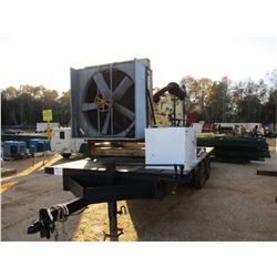 CUMMINS DIESEL GENERATOR SET W/BREAKER BOXES, FUEL TANK, MTD ON T/A TRAILER (B-3)