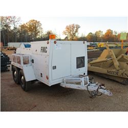 FMC SEWER JETTER, FORD GAS ENGINE, 500' 3/4" HOSE REEL MOUNTED, T/A, METER READING 361 HOURS (B-3)