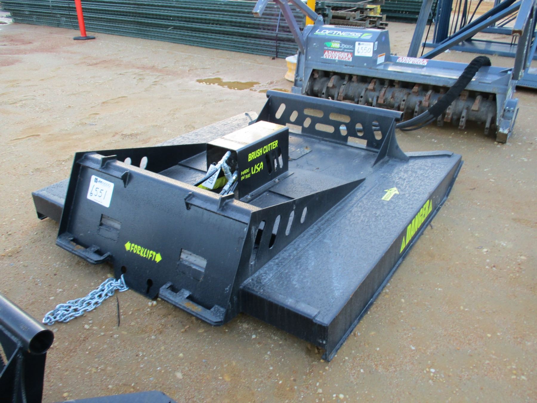 BRUSH CUTTER, 70", FITS SKID STEER LOADER (B5) J.M. Wood Auction