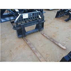 FORK ATTACHMENT, FITS SKID STEER LOADER (B-5)