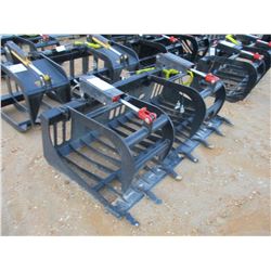 DEBRIS BUCKET W/TOP CLAMP, 72", FITS SKID STEER LOADER (B-5)