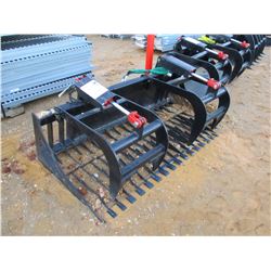 DEBRIS BUCKET W/TOP CLAMP, 72", FITS SKID STEER LOADER (B-5)