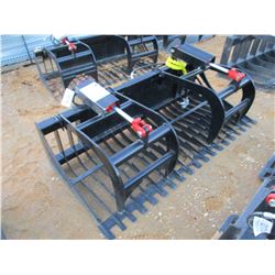 DEBRIS BUCKET W/TOP CLAMP, 72", FITS SKID STEER LOADER (B-5)