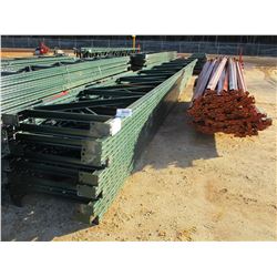 (2) PALLET SHELVING RAILS W/SUPPORT POST (B-9)