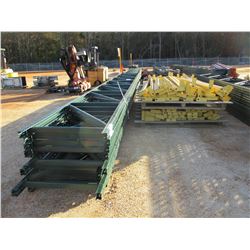 (2) PALLET SHELVING RAILS W/SUPPORT POST (B-9)