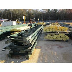 (2) PALLET OF SHELVING RAILS W/SUPPORT POST (B-9)