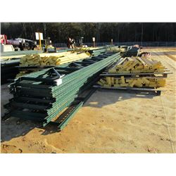 (2) PALLET SHELVING RAILS W/SUPPORT POST (B-9)