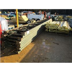 (2) PALLET SHELVING RAILS W/SUPPORT POST (B-9)