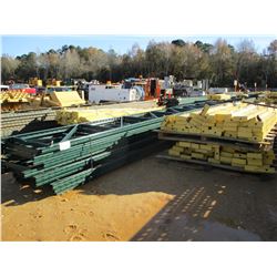 (2) PALLET SHELVING RAILS W/SUPPORT POST (B-9)