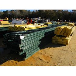 (2) PALLET SHELVING RAILS W/SUPPORT POST (B-9)